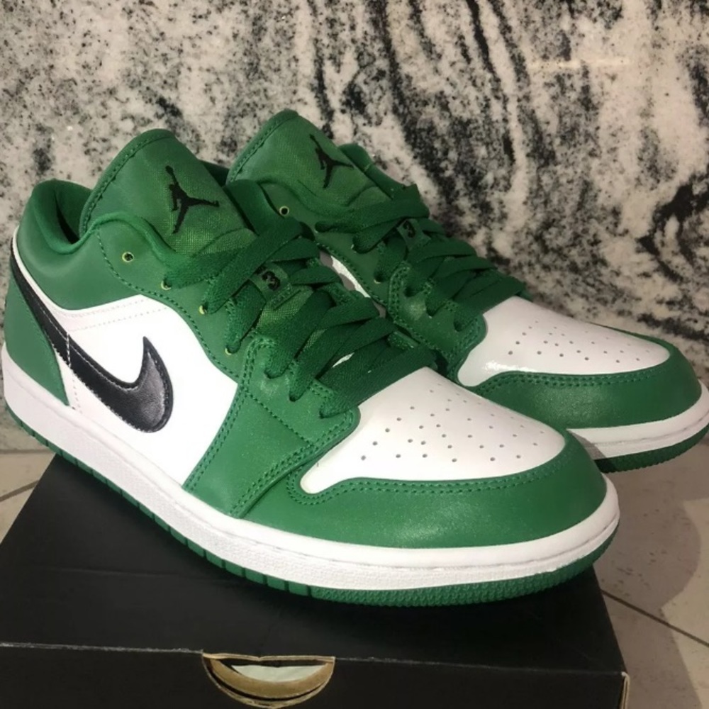 Air jordan 1 low pine green
